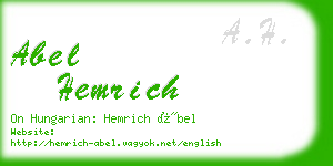 abel hemrich business card